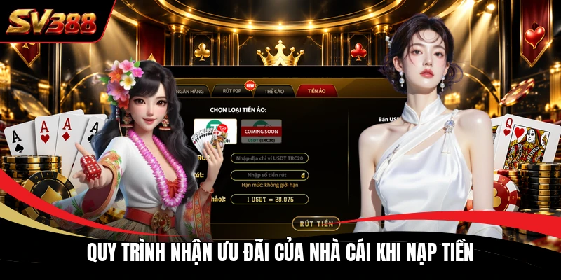 Quy trình nhận ưu đãi của nhà cái khi nạp tiền Quy trình nhận ưu đãi của nhà cái khi nạp tiền